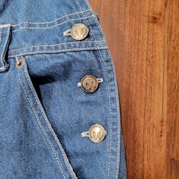 Vintage Looney Tunes Product Warner Bros. Tweety Bird Overalls 1997 Size… - Picture 3 of 14